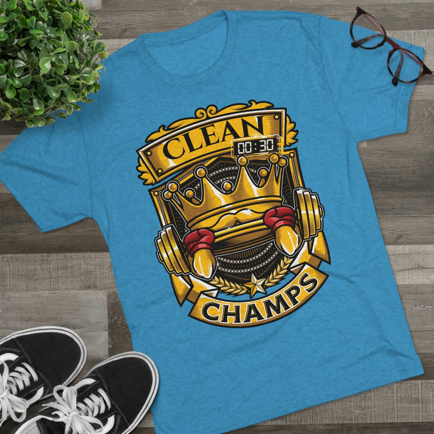 CLEAN CHAMPS - PREMIUM SOFT - Unisex Tri-Blend Crew Tee (Next Level 6010)