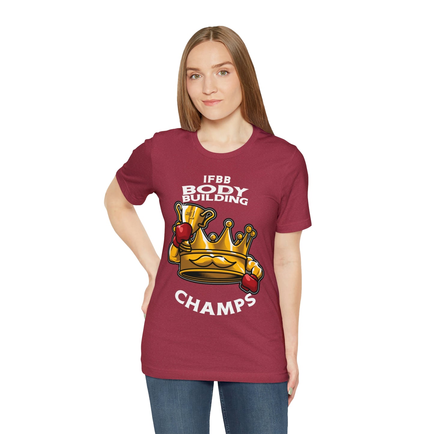 IFBB BODY BUILDING CHAMPS (v2) - Unisex Jersey Short Sleeve Tee (Bella+Canvas)