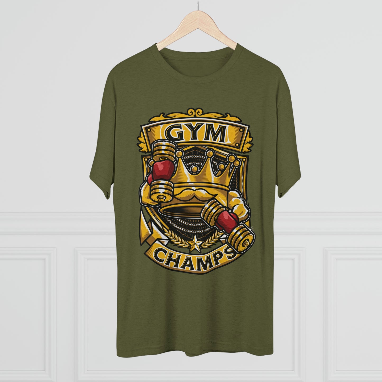 GYM CHAMPS - PREMIUM SOFT - Unisex Tri-Blend Crew Tee (Next Level 6010)