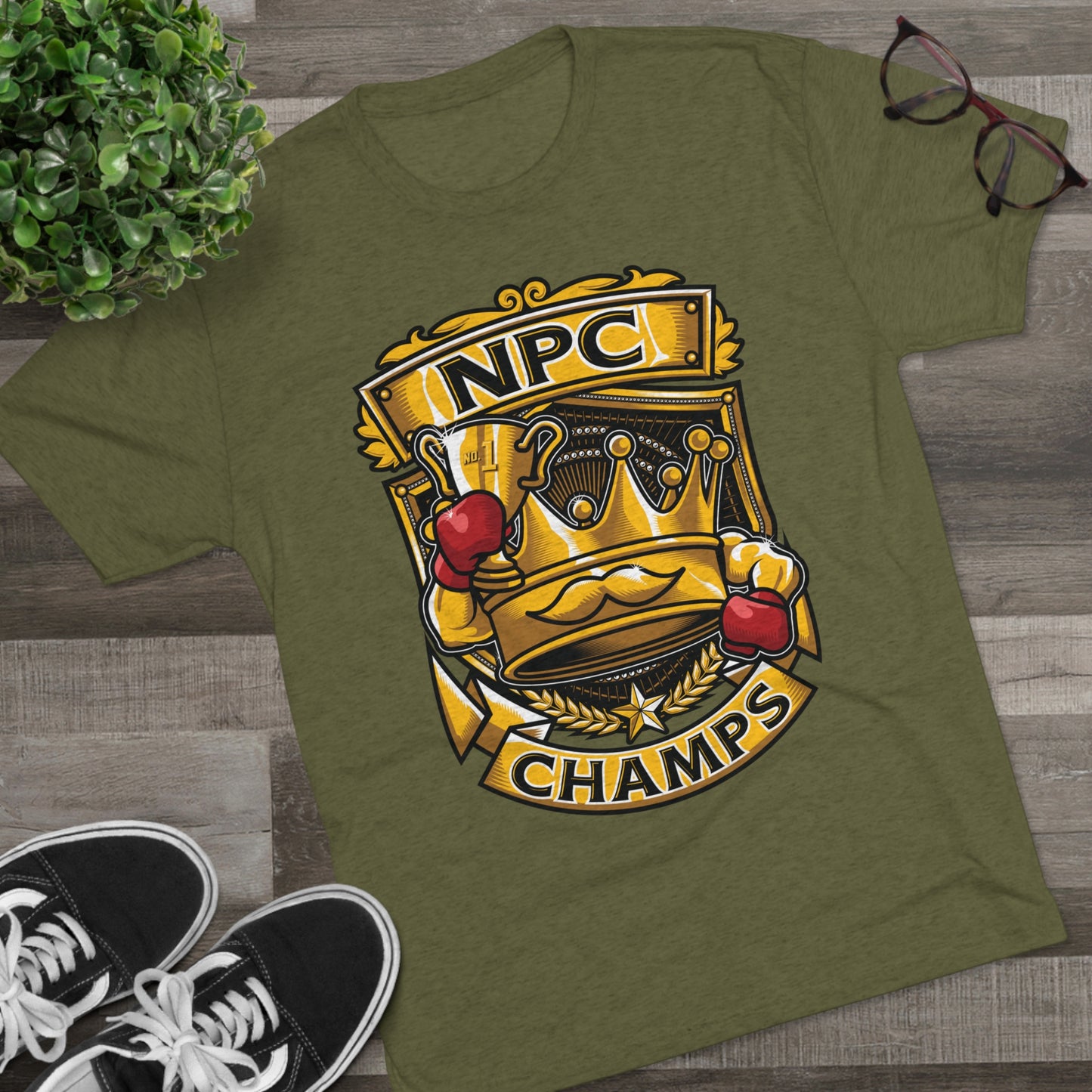 NPC CHAMPS - PREMIUM SOFT - Unisex Tri-Blend Crew Tee (Next Level 6010)