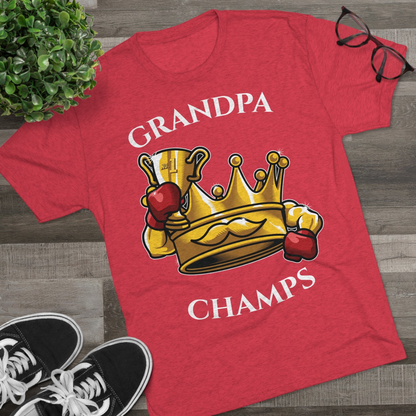 GRANDPA CHAMPS - PREMIUM SOFT - Unisex Tri-Blend Crew Tee (Next Level 6010)