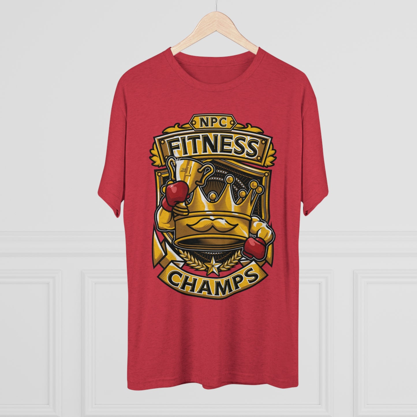 NPC FITNESS CHAMPS - PREMIUM SOFT - Unisex Tri-Blend Crew Tee (Next Level 6010)