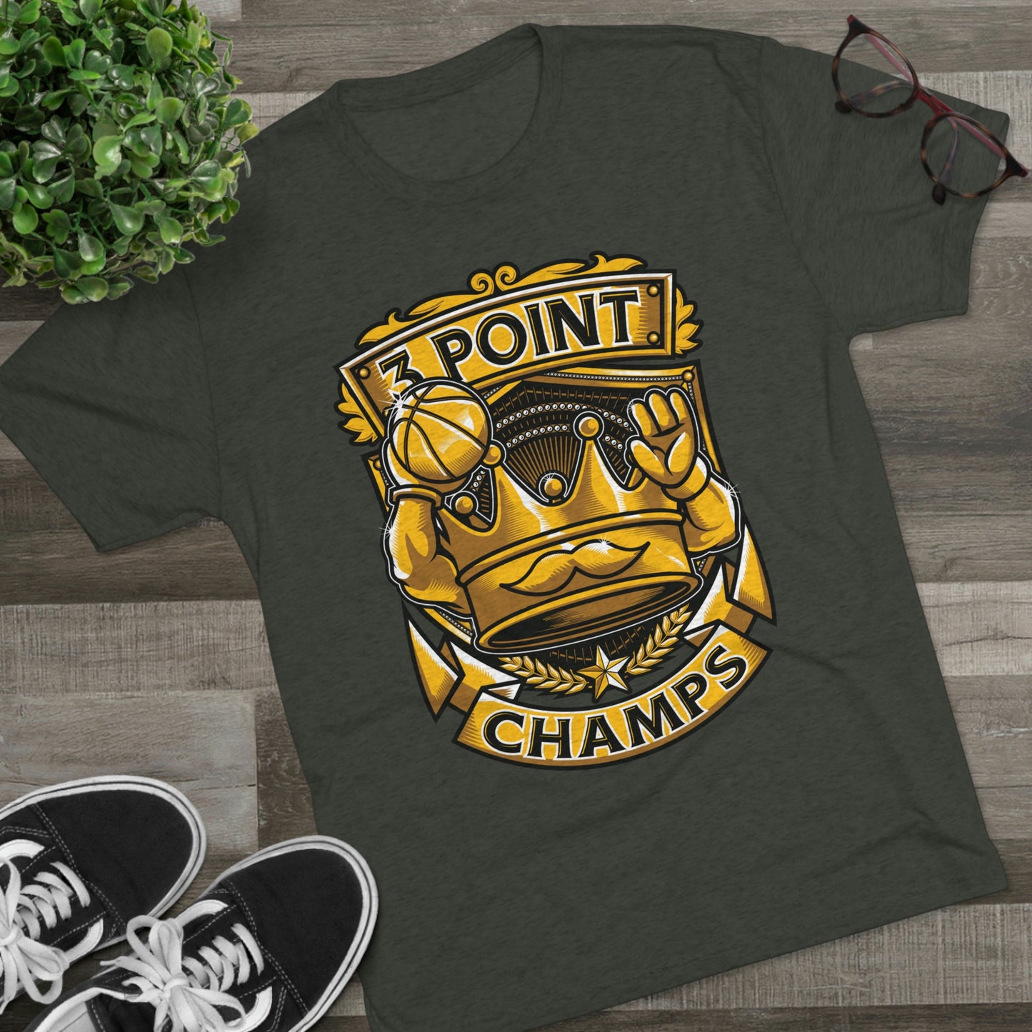 3 POINT CHAMPS - PREMIUM SOFT - Unisex Tri-Blend Crew Tee (Next Level 6010)