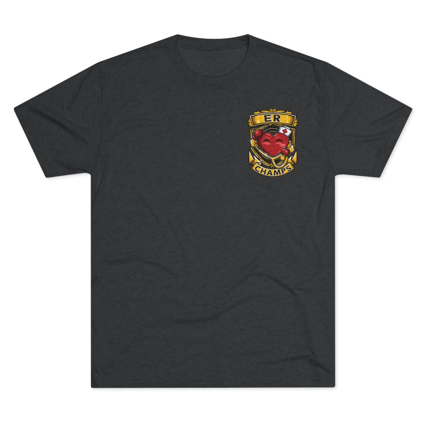 ER CHAMPS (Small Logo) - PREMIUM SOFT - Unisex Tri-Blend Crew Tee (Next Level 6010)