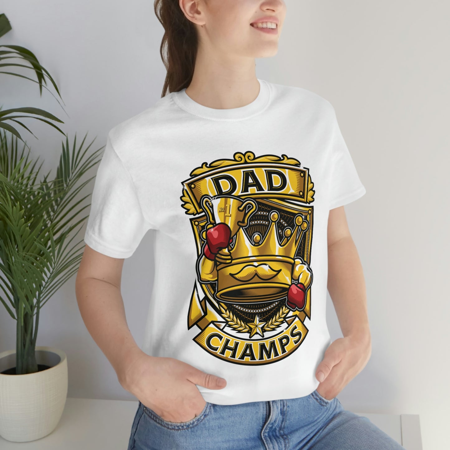 Dad Champs! - Unisex Jersey Short Sleeve Tee (Canvas-Bella)