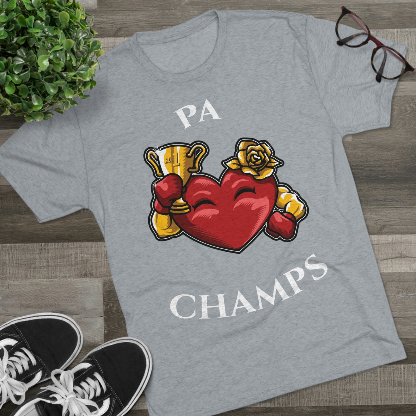 PA CHAMPS (Alternate Logo) - PREMIUM SOFT - Unisex Tri-Blend Crew Tee (Next Level 6010)
