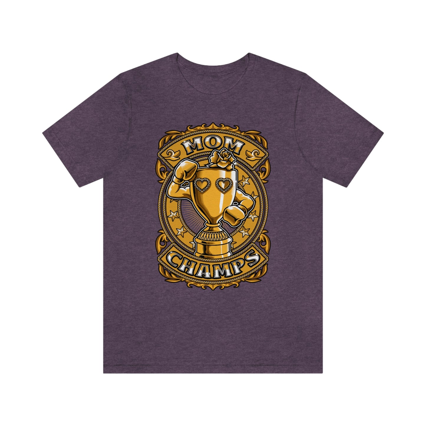 Mom Champs (Gold)! Unisex Jersey Short Sleeve Tee (Bella+Canvas)