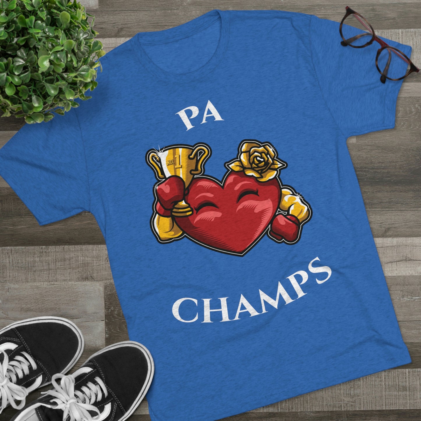 PA CHAMPS (Alternate Logo) - PREMIUM SOFT - Unisex Tri-Blend Crew Tee (Next Level 6010)