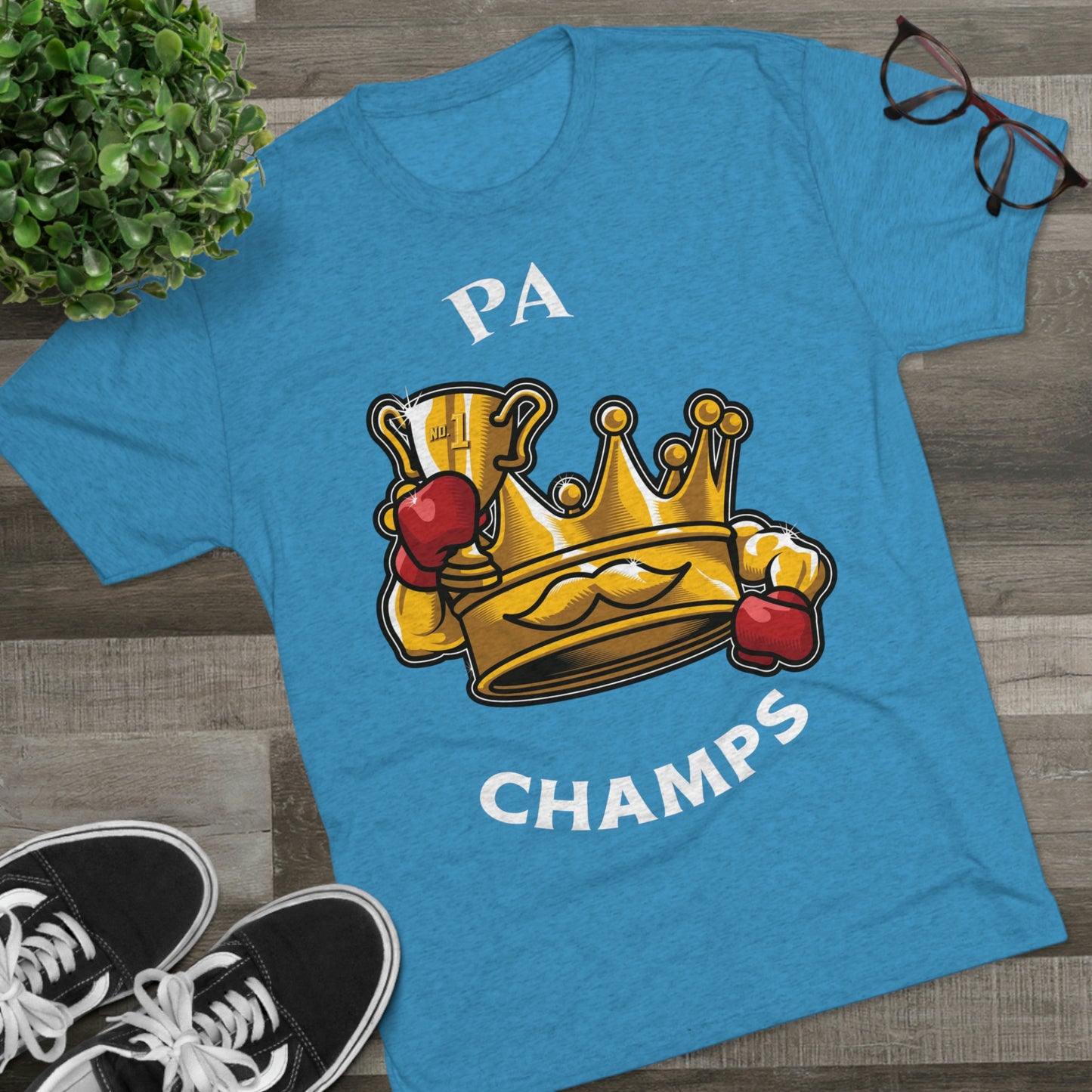 PA CHAMPS (Alternate Logo) - PREMIUM SOFT - Unisex Tri-Blend Crew Tee (Next Level 6010)