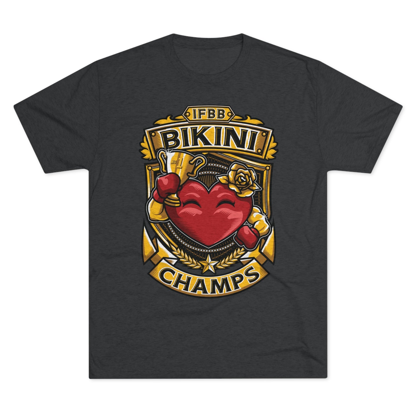 IFBB BIKINI CHAMPS - PREMIUM SOFT - Unisex Tri-Blend Crew Tee (Next Level 6010)