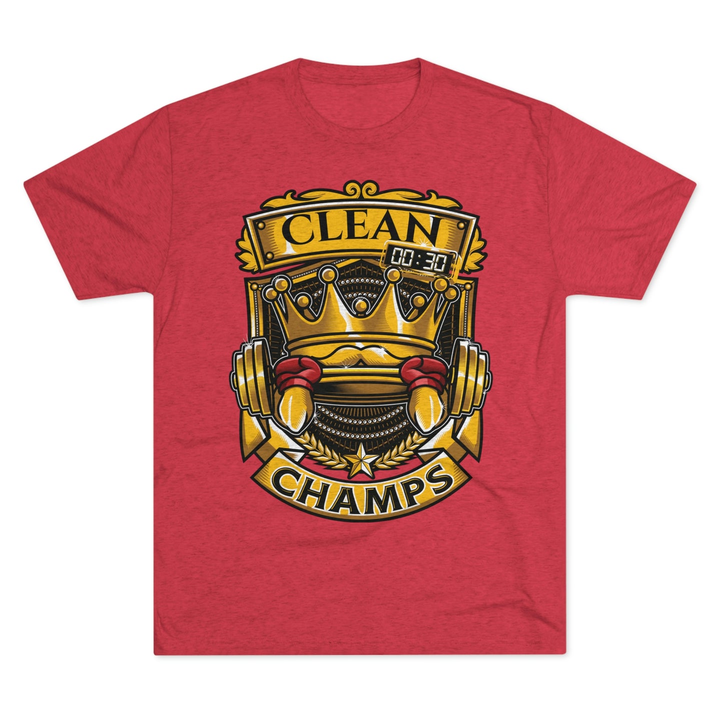 CLEAN CHAMPS - PREMIUM SOFT - Unisex Tri-Blend Crew Tee (Next Level 6010)