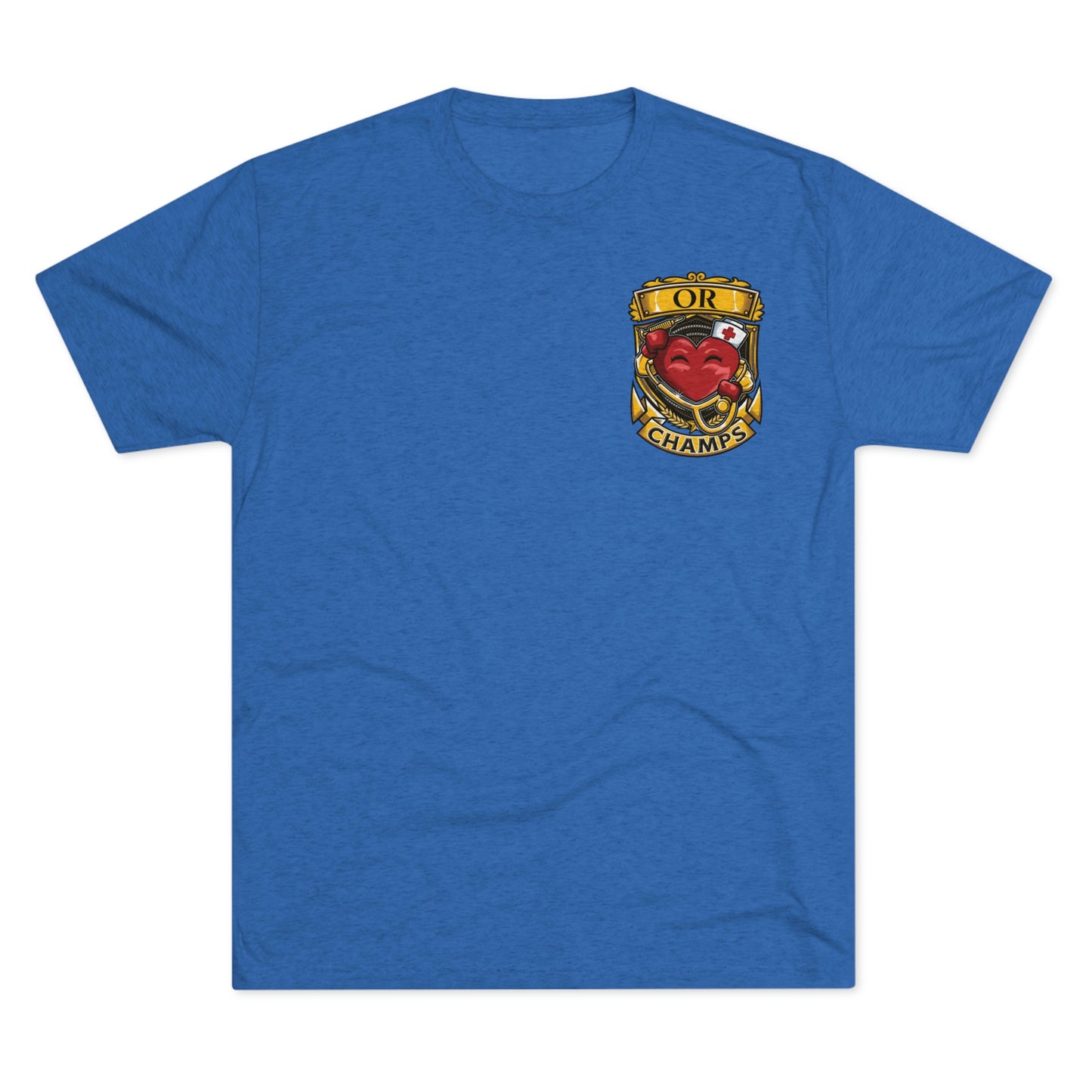 OR CHAMPS (Small Logo) - PREMIUM SOFT - Unisex Tri-Blend Crew Tee (Next Level 6010)