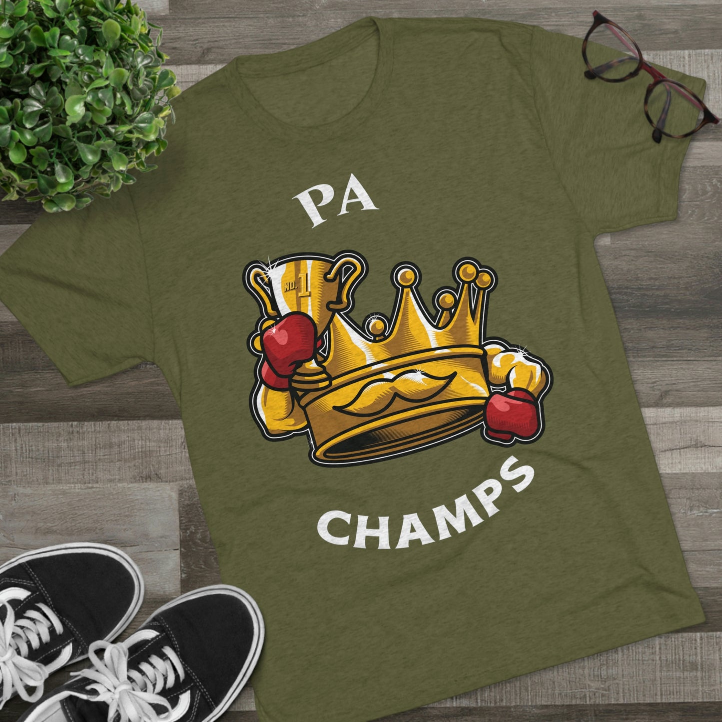 PA CHAMPS (Alternate Logo) - PREMIUM SOFT - Unisex Tri-Blend Crew Tee (Next Level 6010)