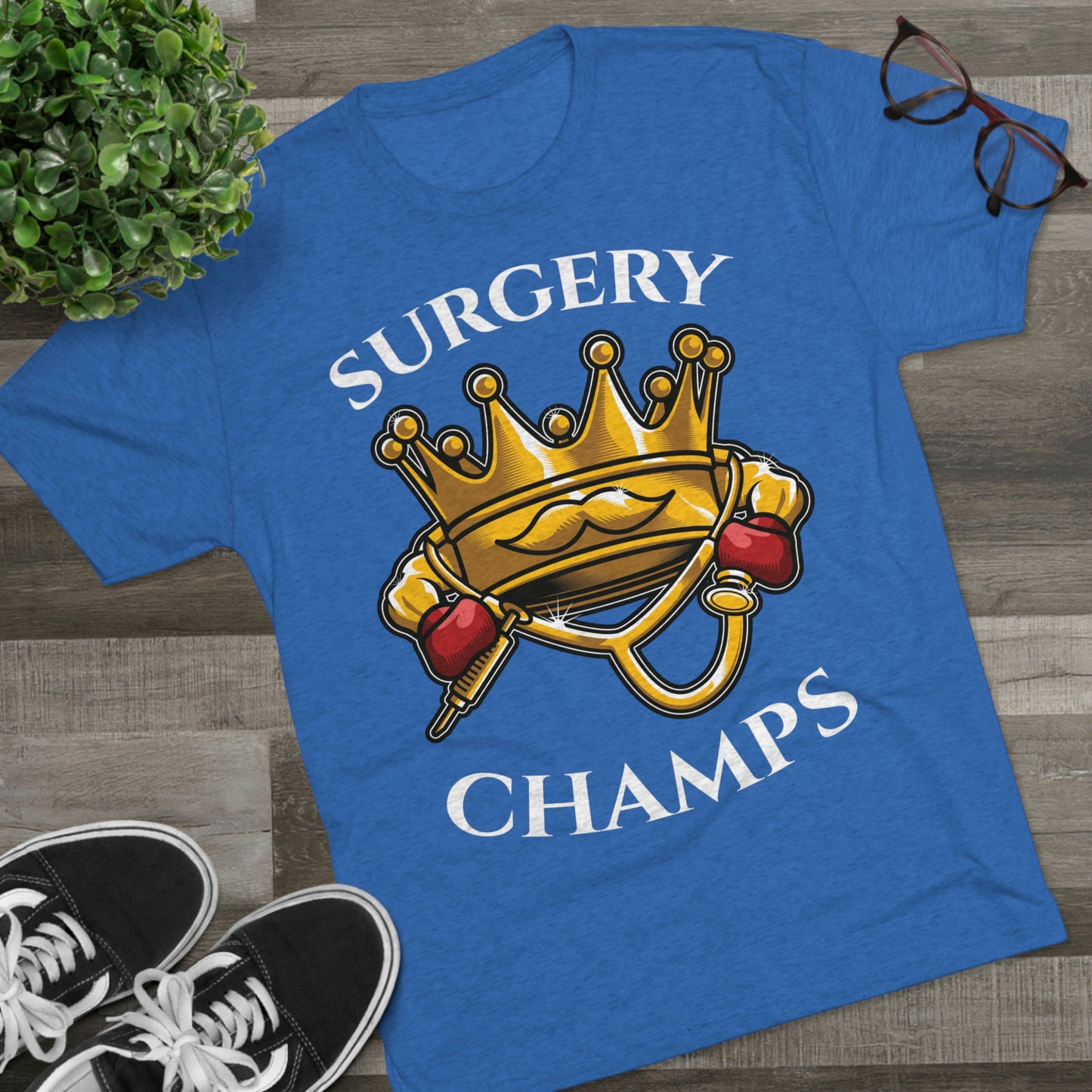 SURGERY CHAMPS - PREMIUM SOFT - Unisex Tri-Blend Crew Tee (Next Level 6010)