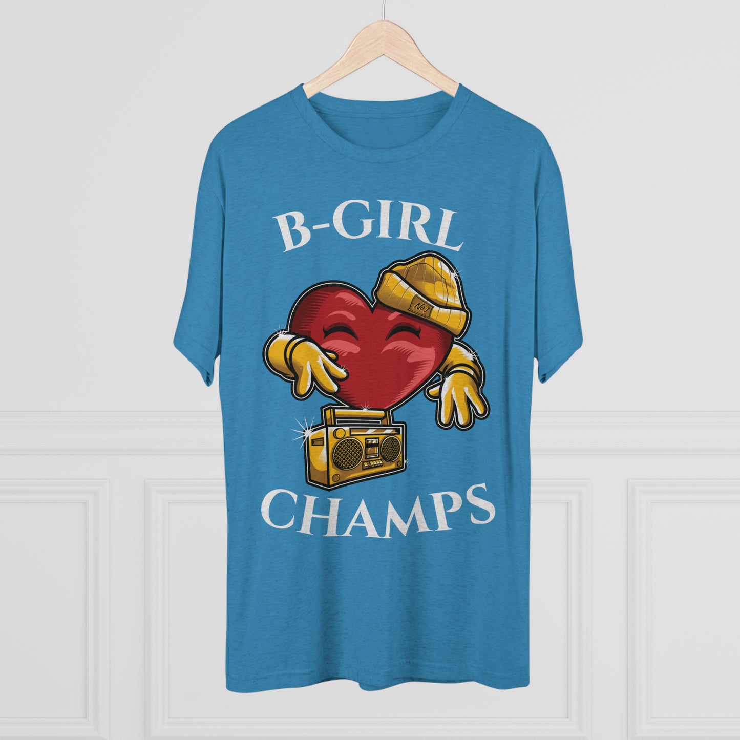 B-GIRL CHAMPS (No Crest) - PREMIUM SOFT - Unisex Tri-Blend Crew Tee (Next Level 6010)