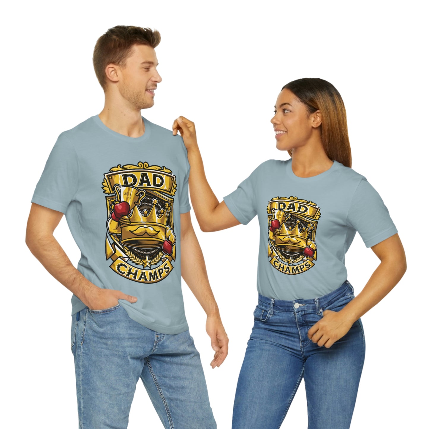 Dad Champs! - Unisex Jersey Short Sleeve Tee (Canvas-Bella)