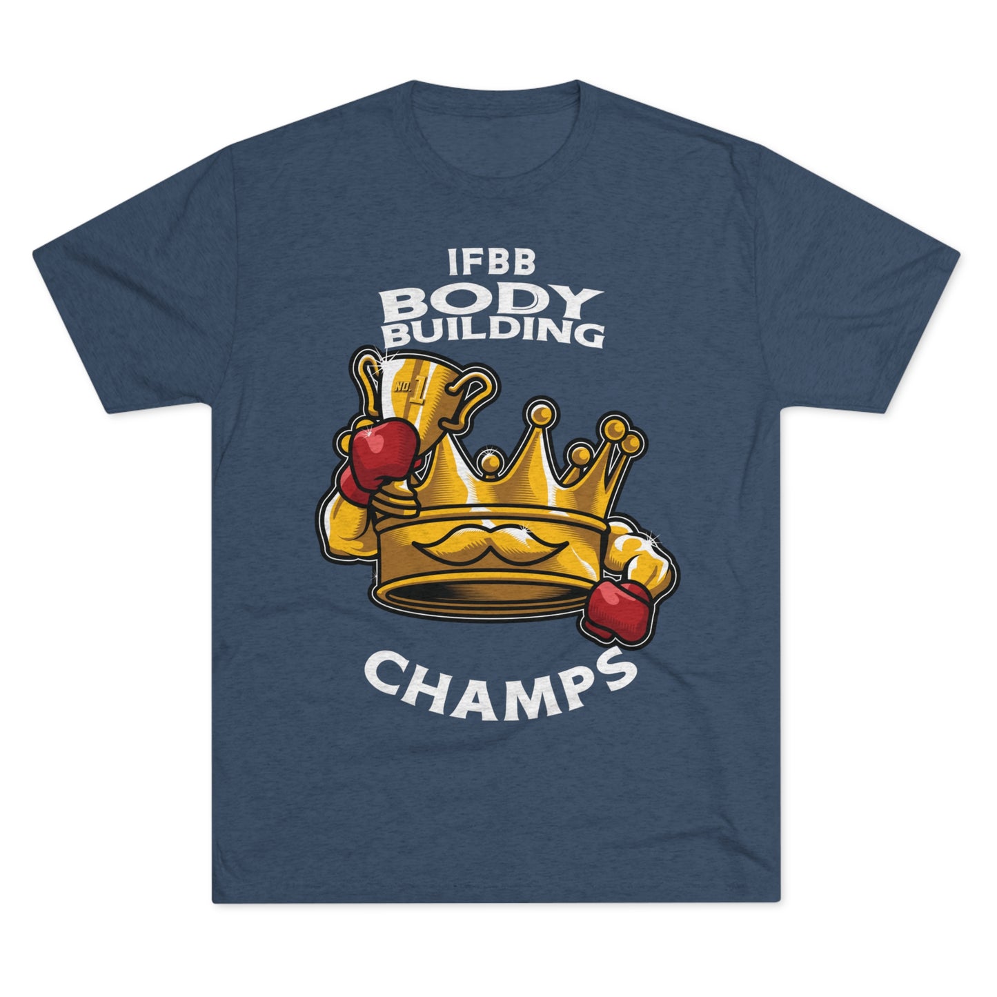 IFBB BODY BUILDING CHAMPS (v2) - PREMIUM SOFT - Unisex Tri-Blend Crew Tee (Next Level 6010)
