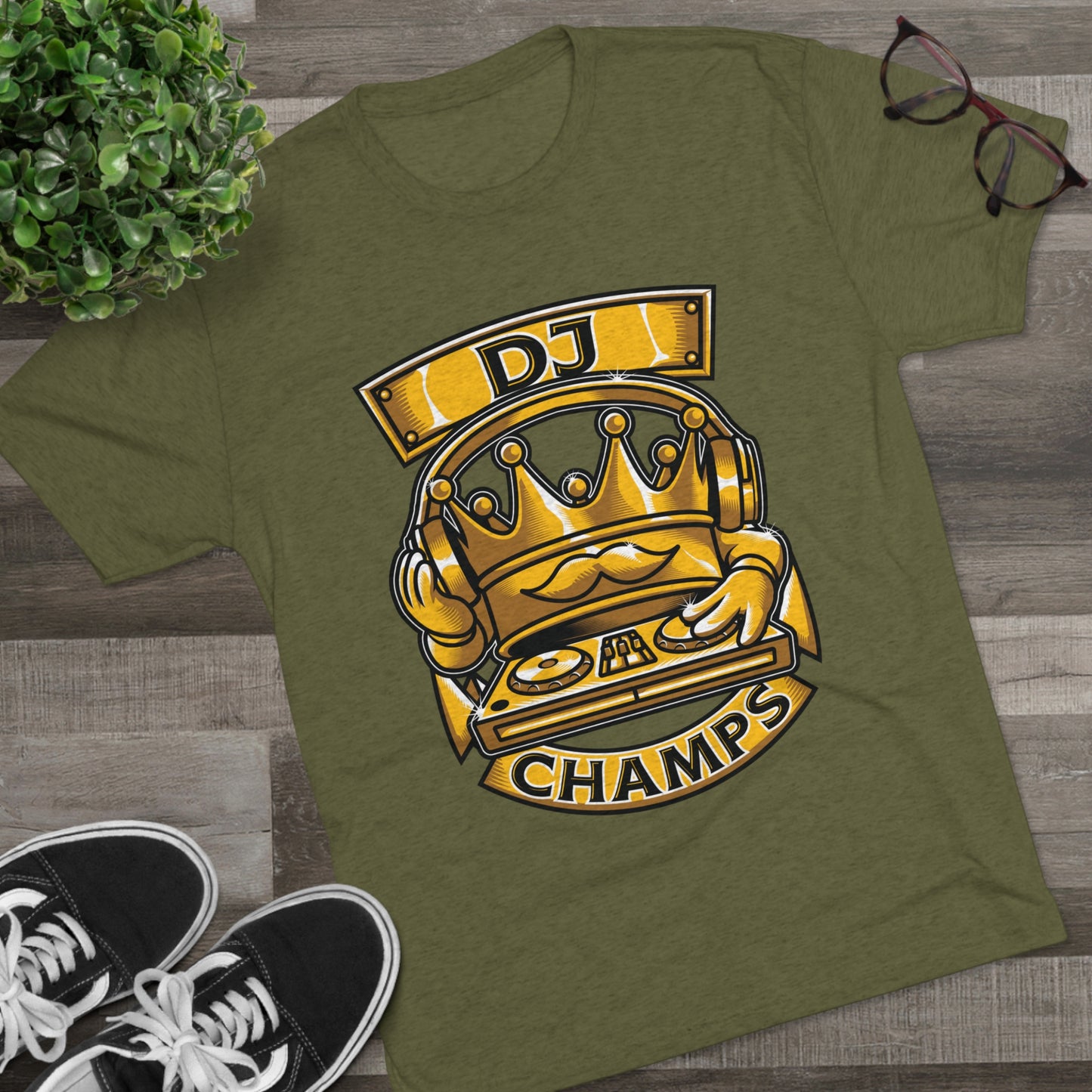 DJ CHAMPS - PREMIUM SOFT - Unisex Tri-Blend Crew Tee (Next Level 6010)