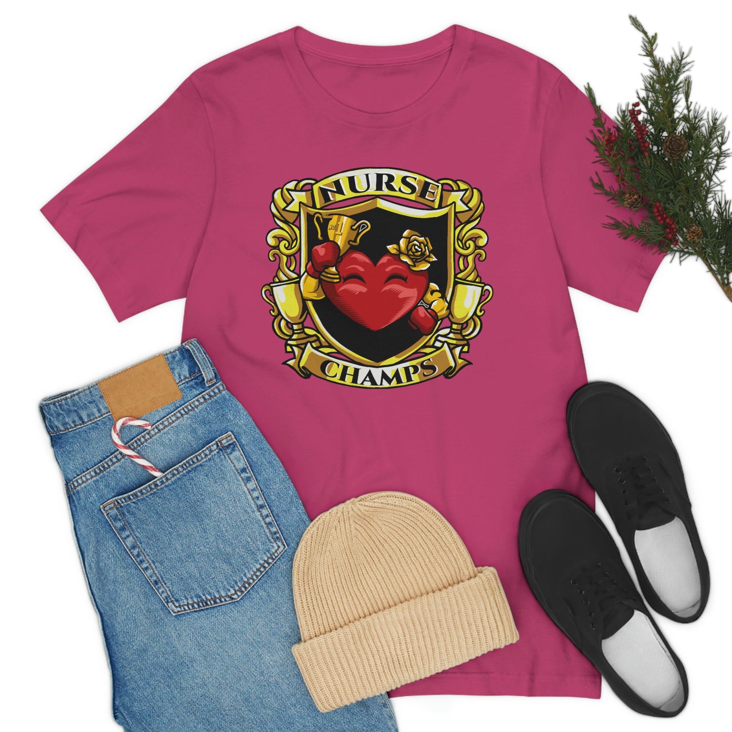 Nurse Champs! - Unisex Jersey Short Sleeve Tee (Bella+Canvas)