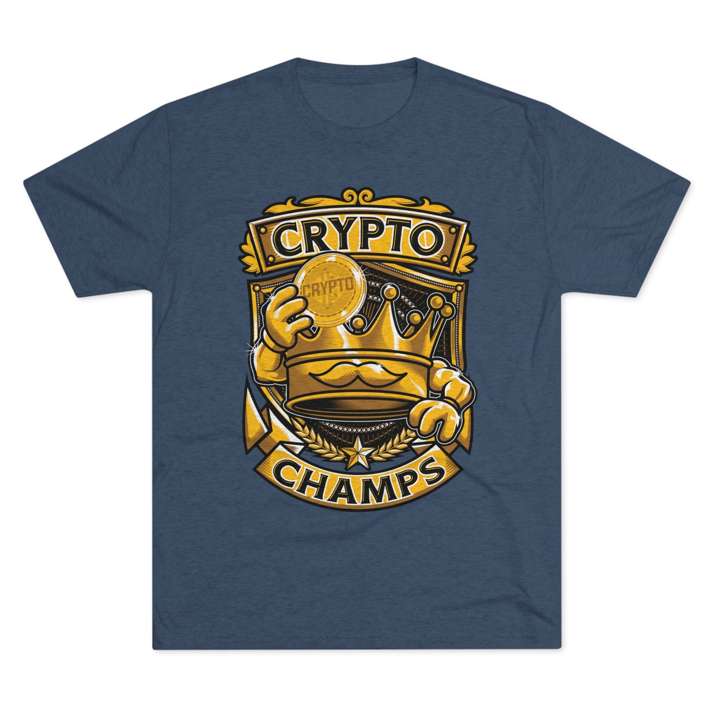 CRYPTO CHAMPS - PREMIUM SOFT - Unisex Tri-Blend Crew Tee (Next Level 6010)