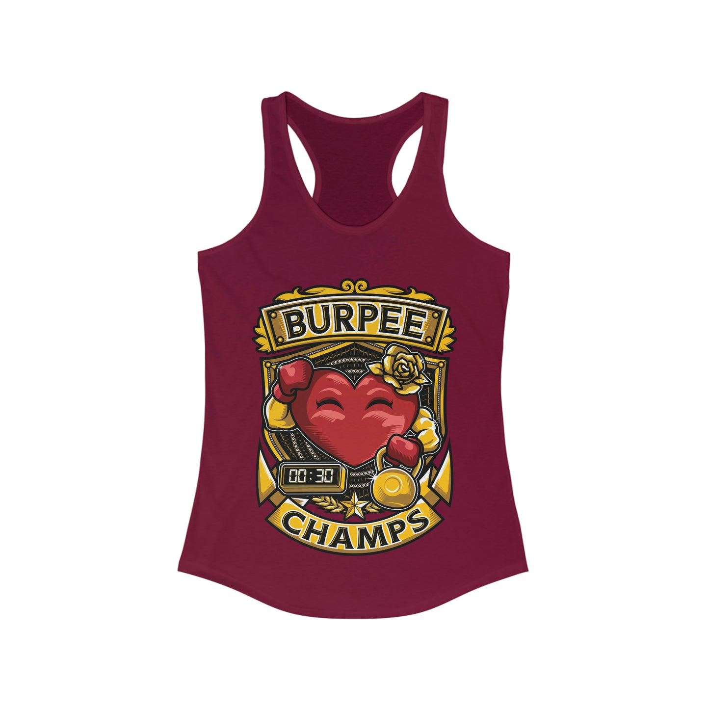 BURPEE CHAMPS - Women's Ideal Racerback Tank