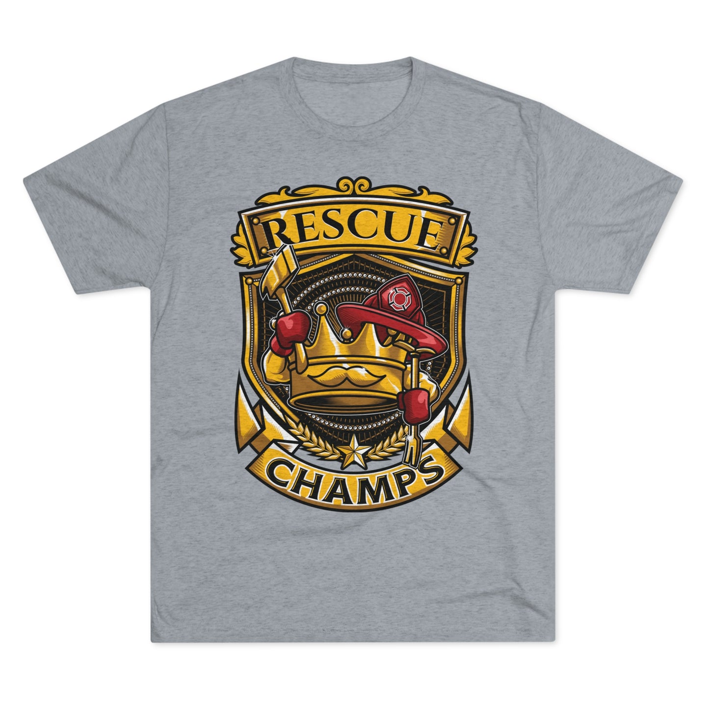 RESCUE CHAMPS - PREMIUM SOFT - Unisex Tri-Blend Crew Tee (Next Level 6010)