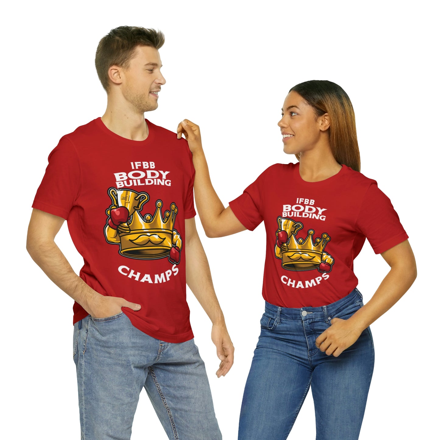 IFBB BODY BUILDING CHAMPS (v2) - Unisex Jersey Short Sleeve Tee (Bella+Canvas)