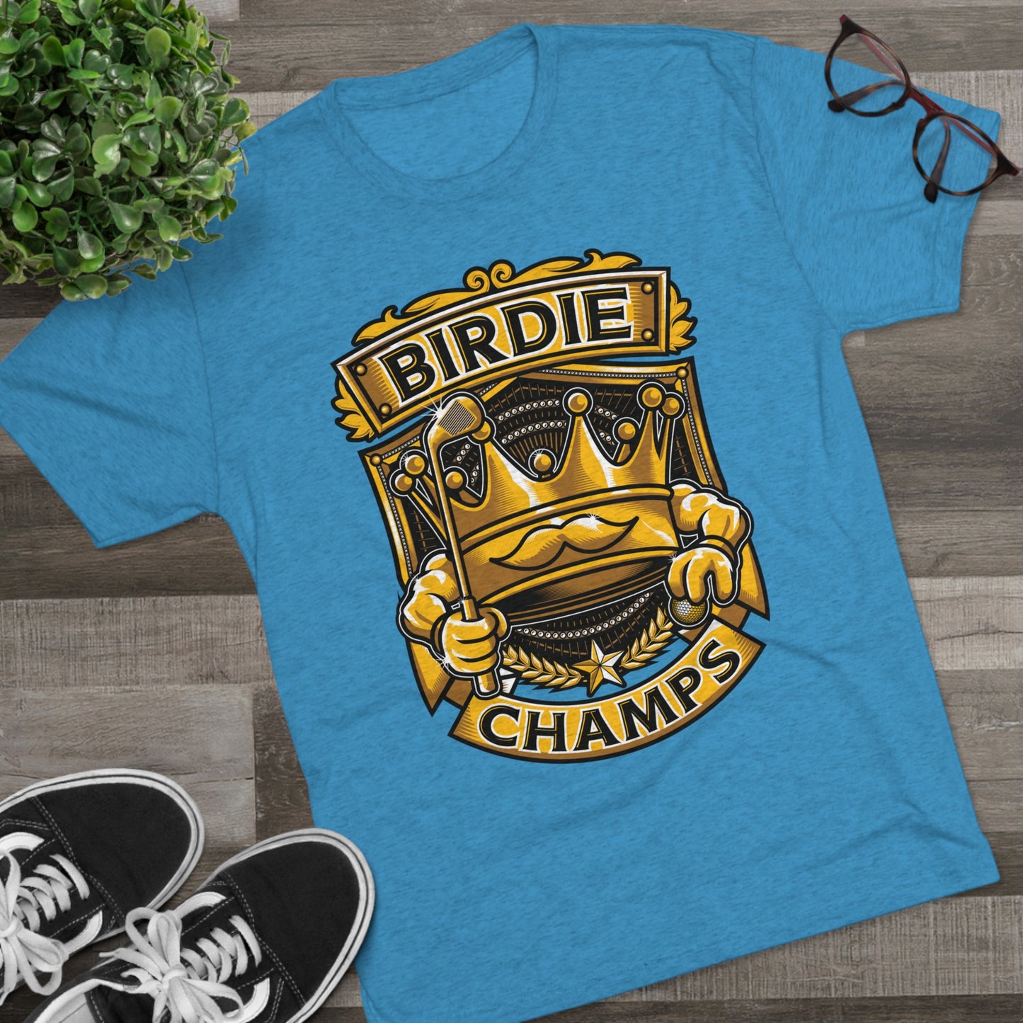 BIRDIE CHAMPS - PREMIUM SOFT - Unisex Tri-Blend Crew Tee (Next Level 6010)