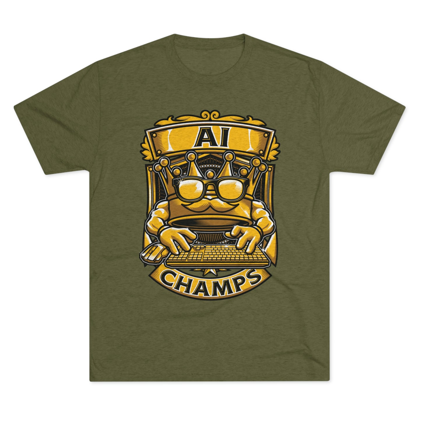 AI CHAMPS (Men) - PREMIUM SOFT - Unisex Tri-Blend Crew Tee (Next Level 6010)