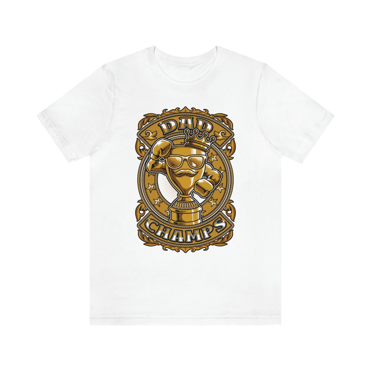 Dad Champs (Gold)! - Unisex Jersey Short Sleeve Tee (Bella+Canvas)