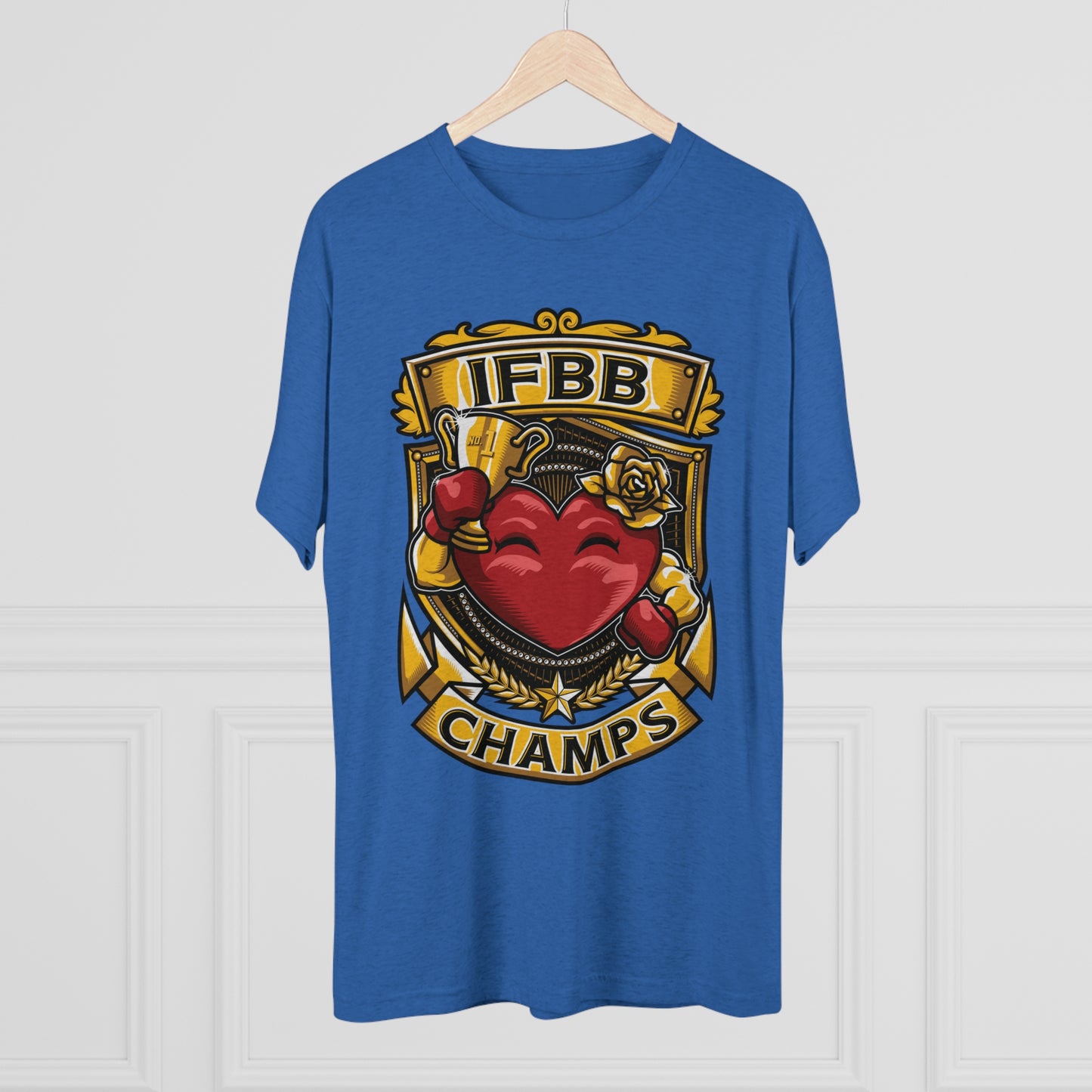 IFBB CHAMPS - PREMIUM SOFT - Unisex Tri-Blend Crew Tee (Next Level 6010)