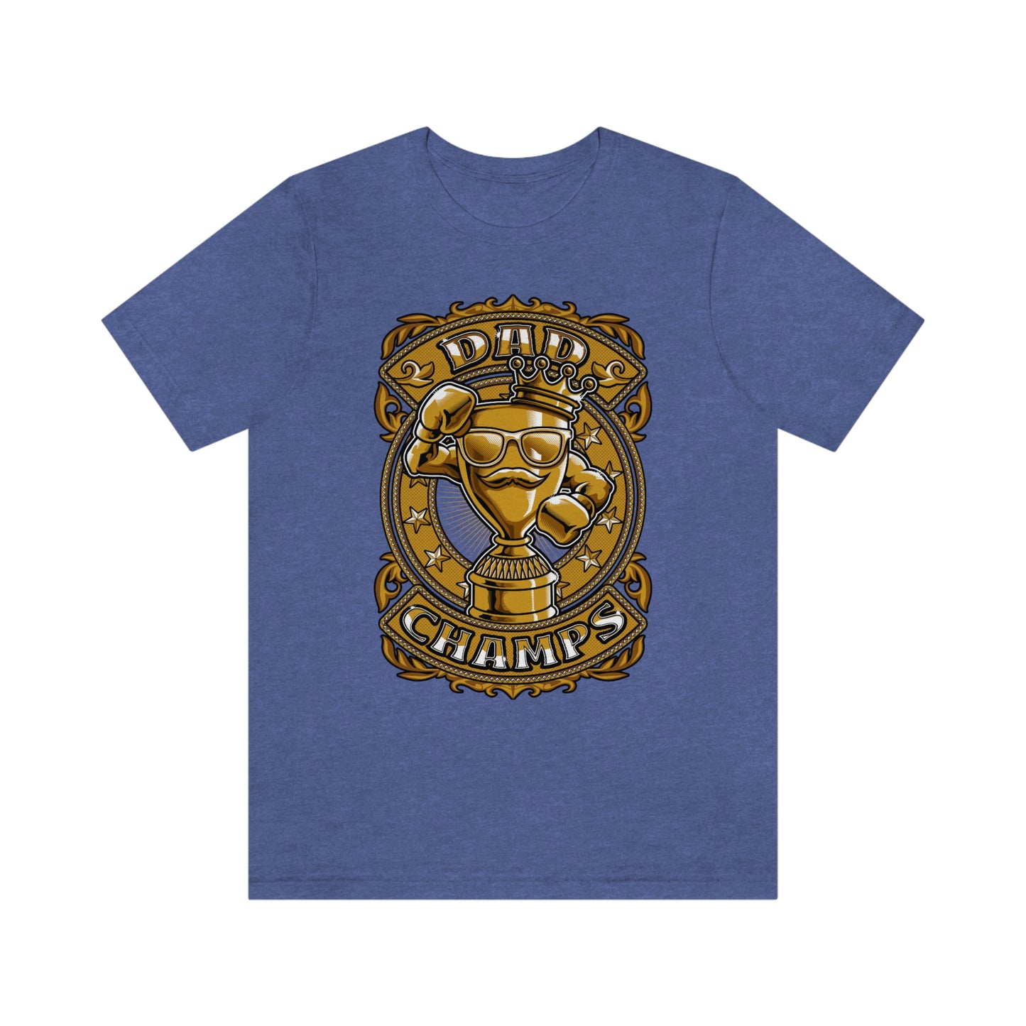 Dad Champs (Gold)! - Unisex Jersey Short Sleeve Tee (Bella+Canvas)