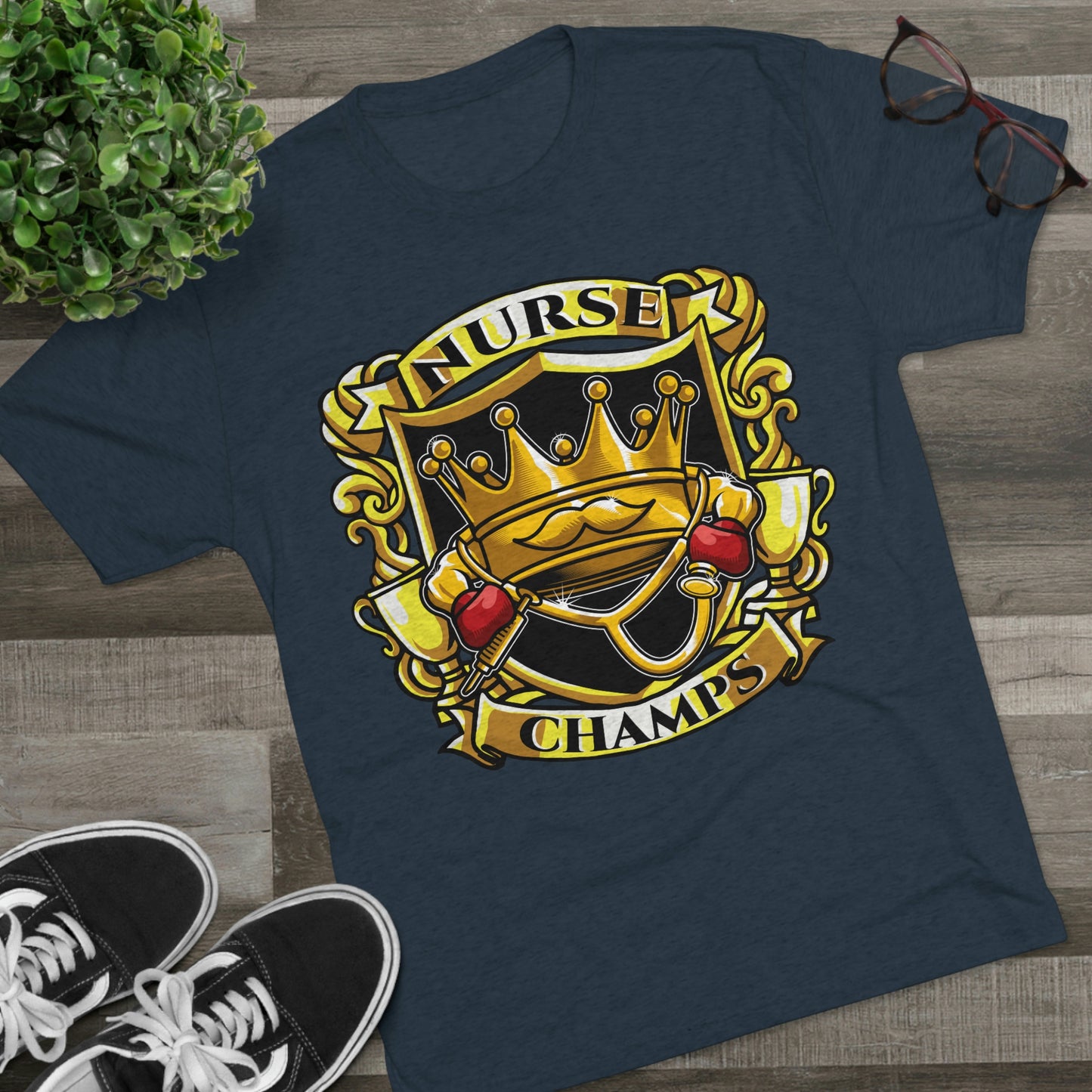 NURSE CHAMPS - PREMIUM SOFT - Unisex Tri-Blend Crew Tee (Next Level 6010)