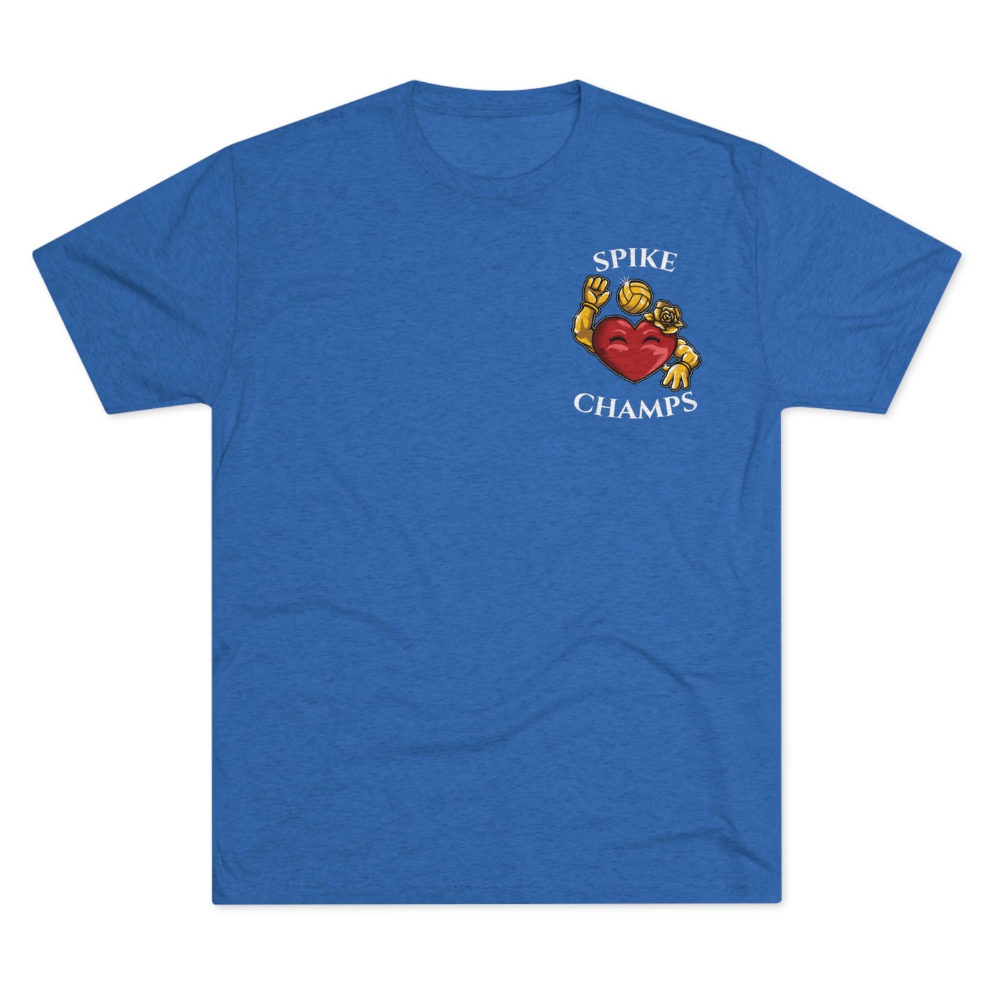 SPIKE CHAMPS (Small Logo) - PREMIUM SOFT - Unisex Tri-Blend Crew Tee (Next Level 6010)