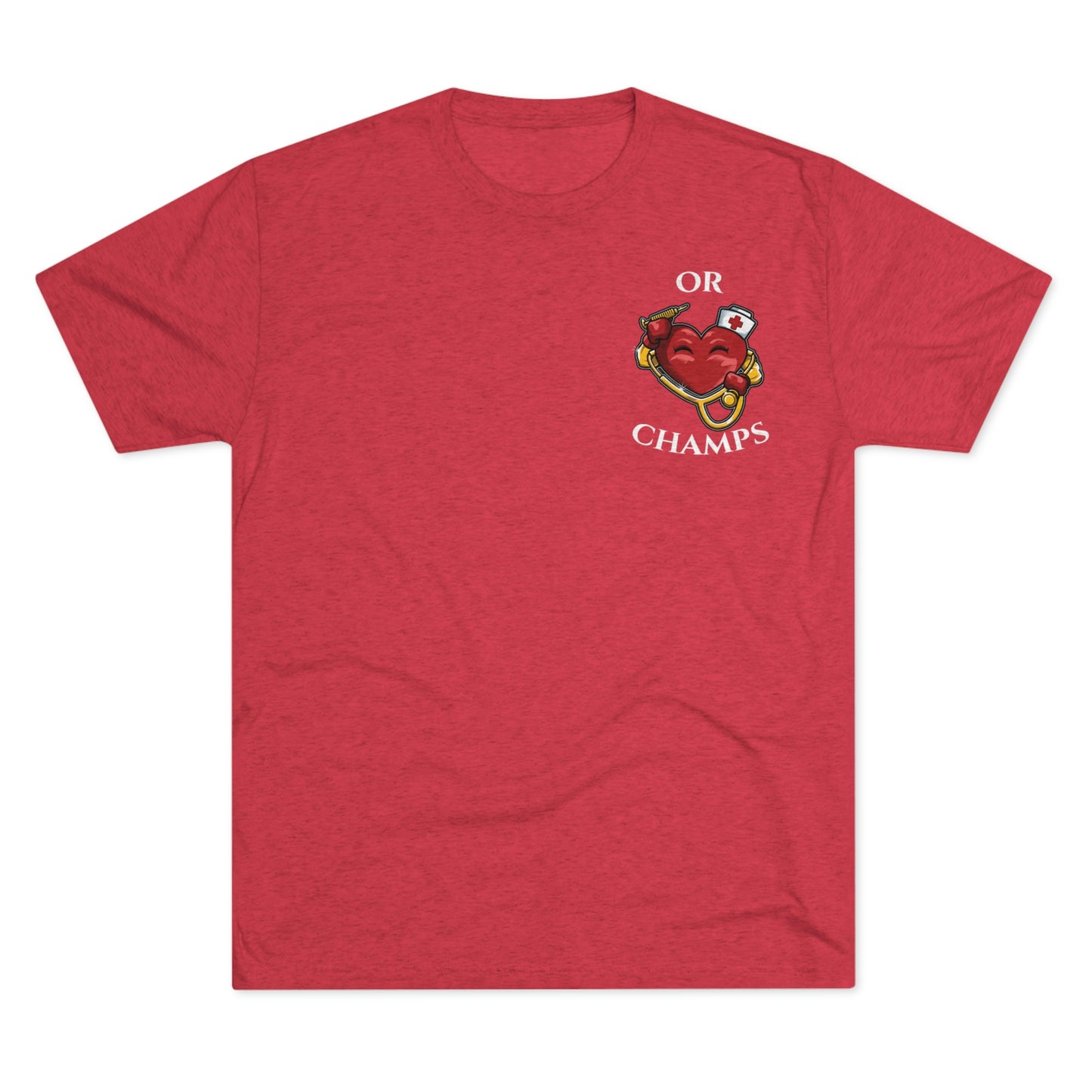 OR CHAMPS (Small Logo) - PREMIUM SOFT - Unisex Tri-Blend Crew Tee (Next Level 6010)
