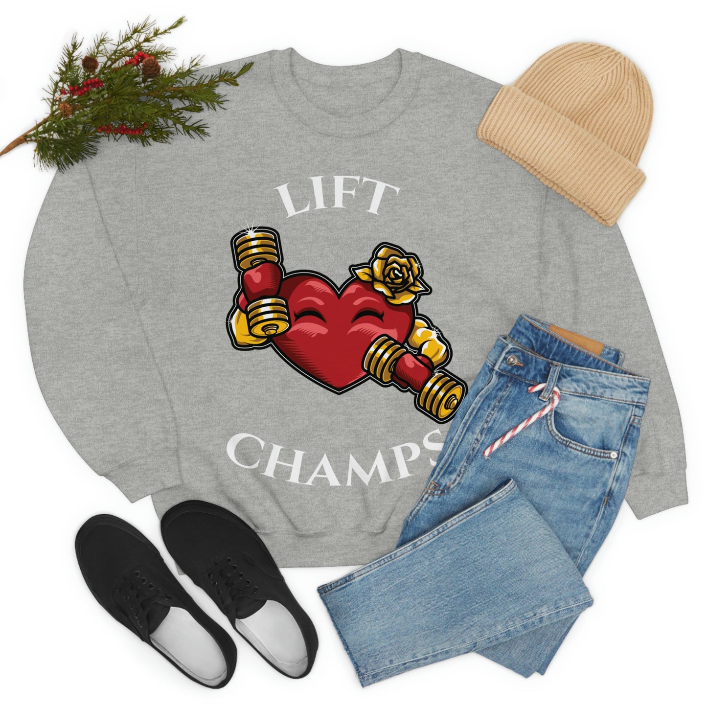Lift Champs! - Unisex Heavy Blend™ Crewneck Sweatshirt