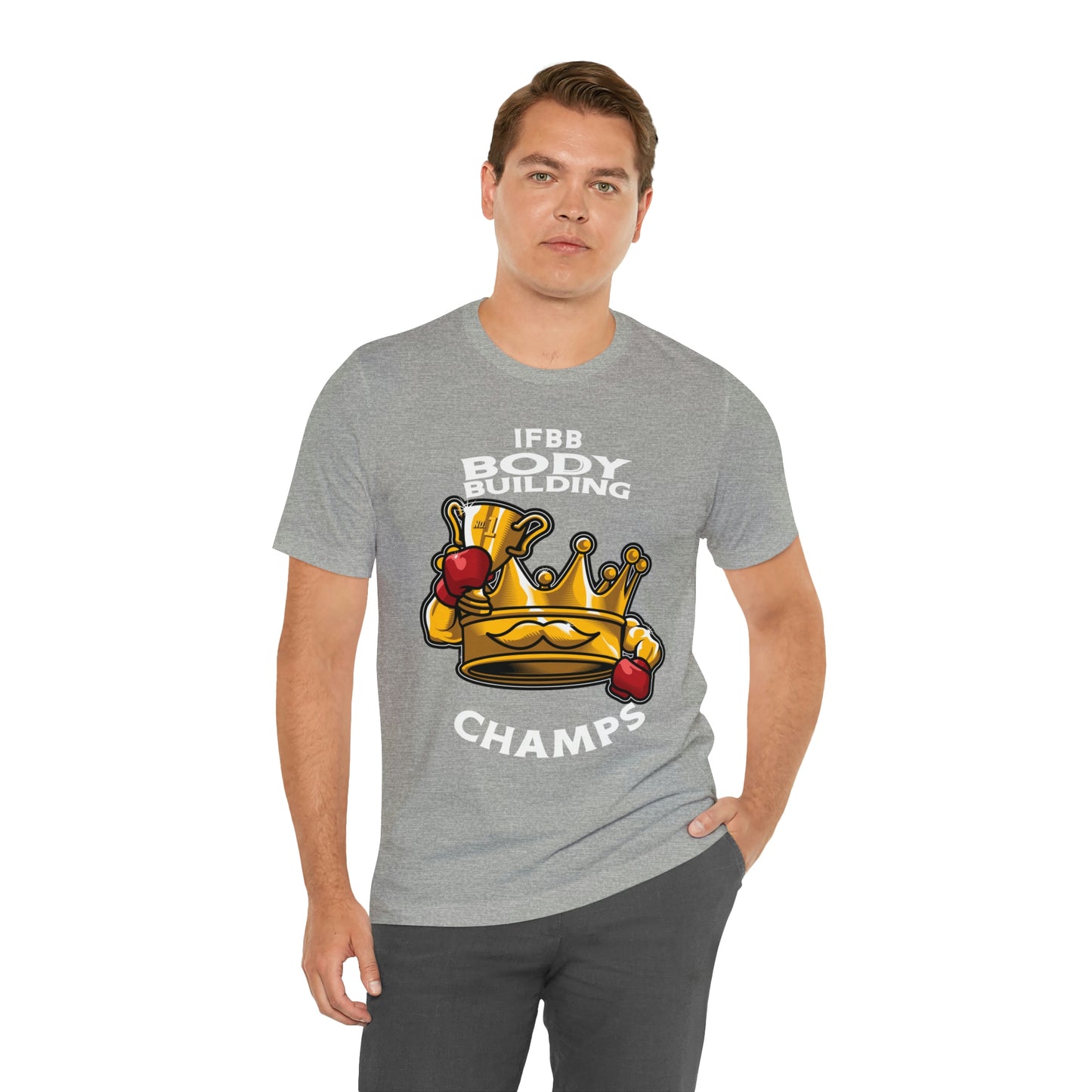 IFBB BODY BUILDING CHAMPS (v2) - Unisex Jersey Short Sleeve Tee (Bella+Canvas)