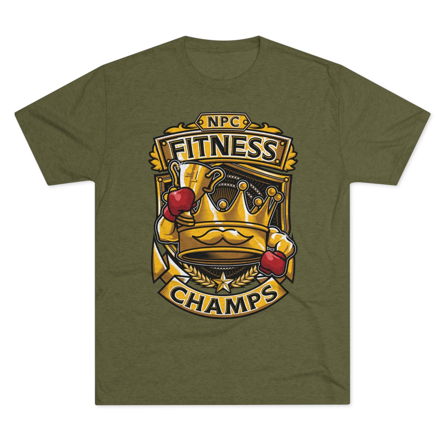NPC FITNESS CHAMPS - PREMIUM SOFT - Unisex Tri-Blend Crew Tee (Next Level 6010)