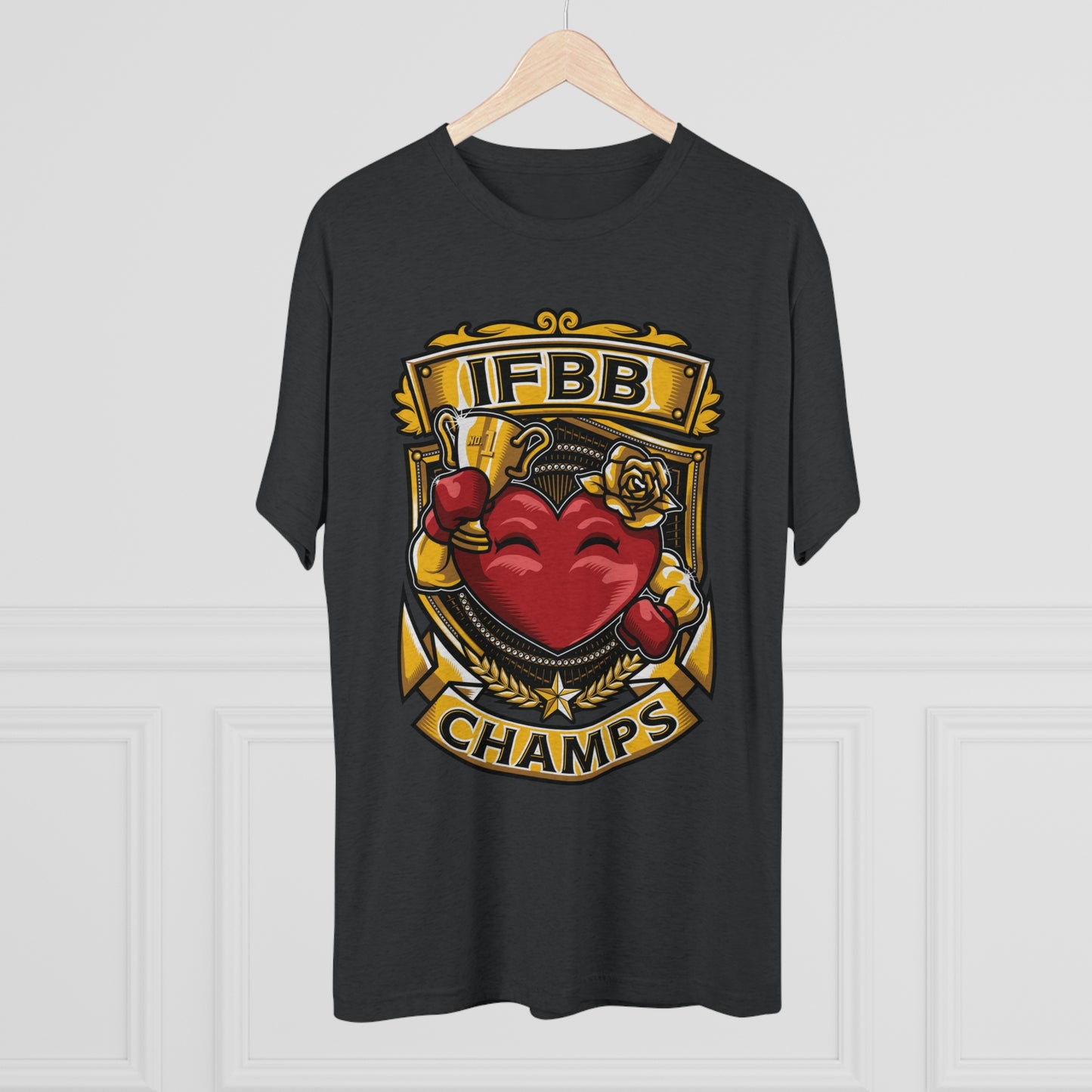 IFBB CHAMPS - PREMIUM SOFT - Unisex Tri-Blend Crew Tee (Next Level 6010)