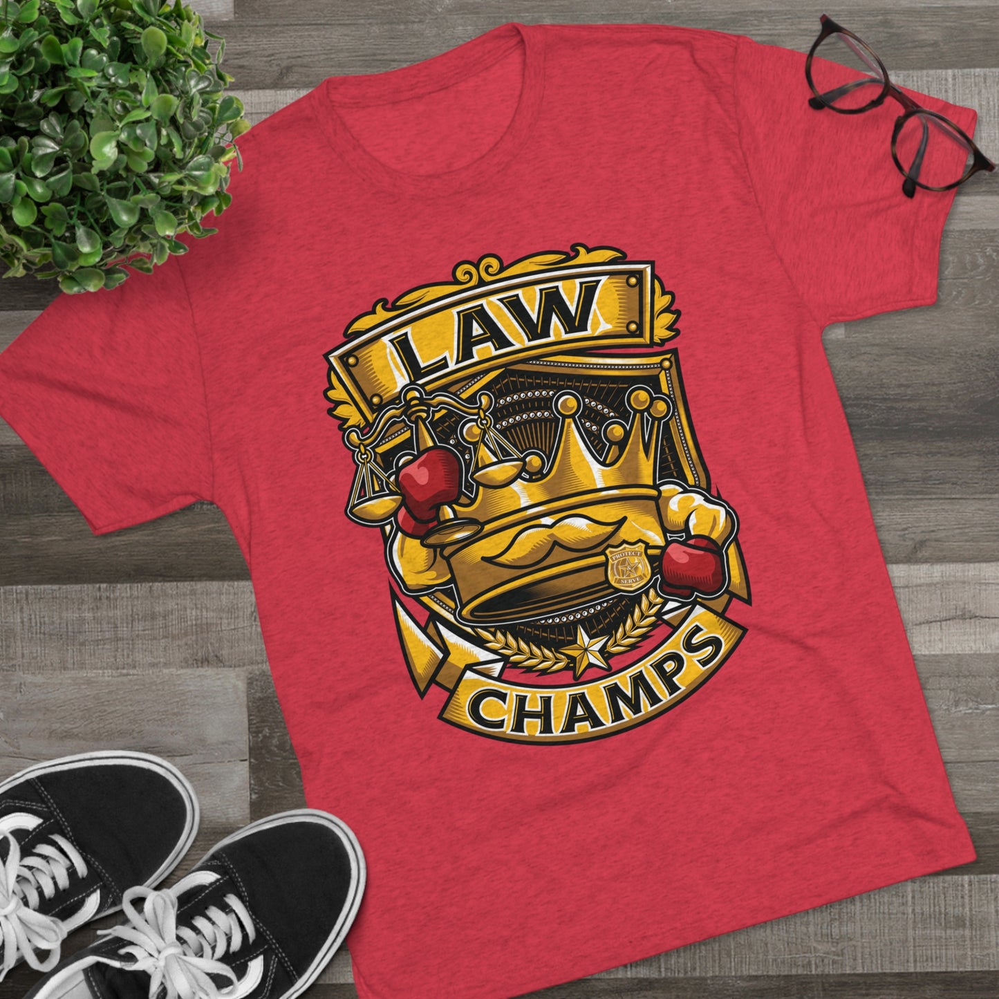 LAW CHAMPS - PREMIUM SOFT - Unisex Tri-Blend Crew Tee (Next Level 6010)