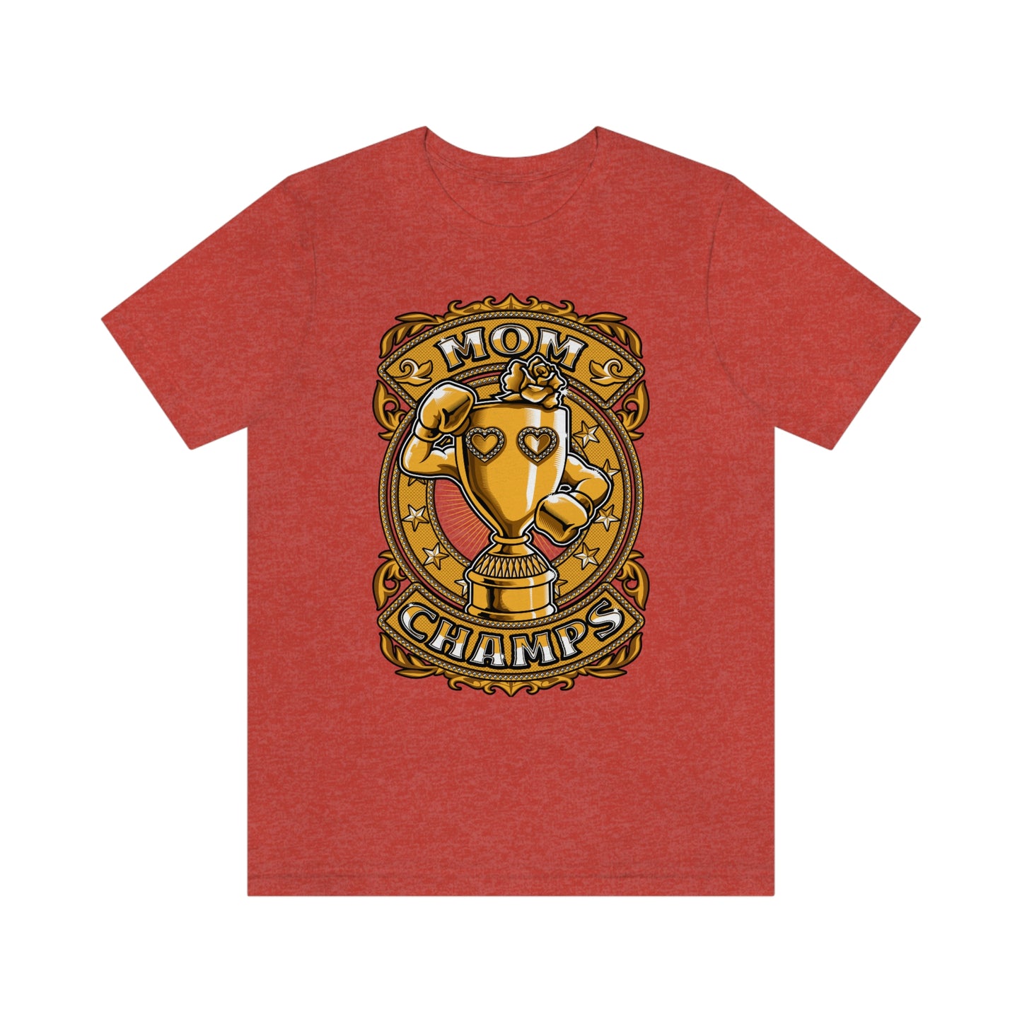 Mom Champs (Gold)! Unisex Jersey Short Sleeve Tee (Bella+Canvas)