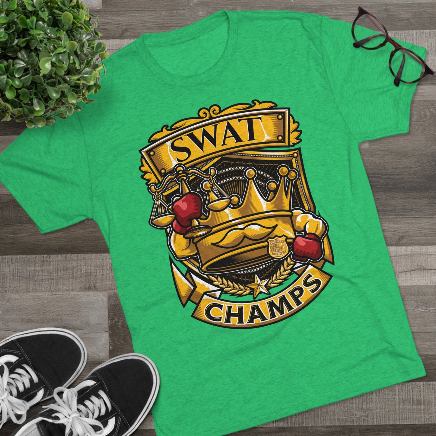SWAT CHAMPS - PREMIUM SOFT - Unisex Tri-Blend Crew Tee (Next Level 6010)