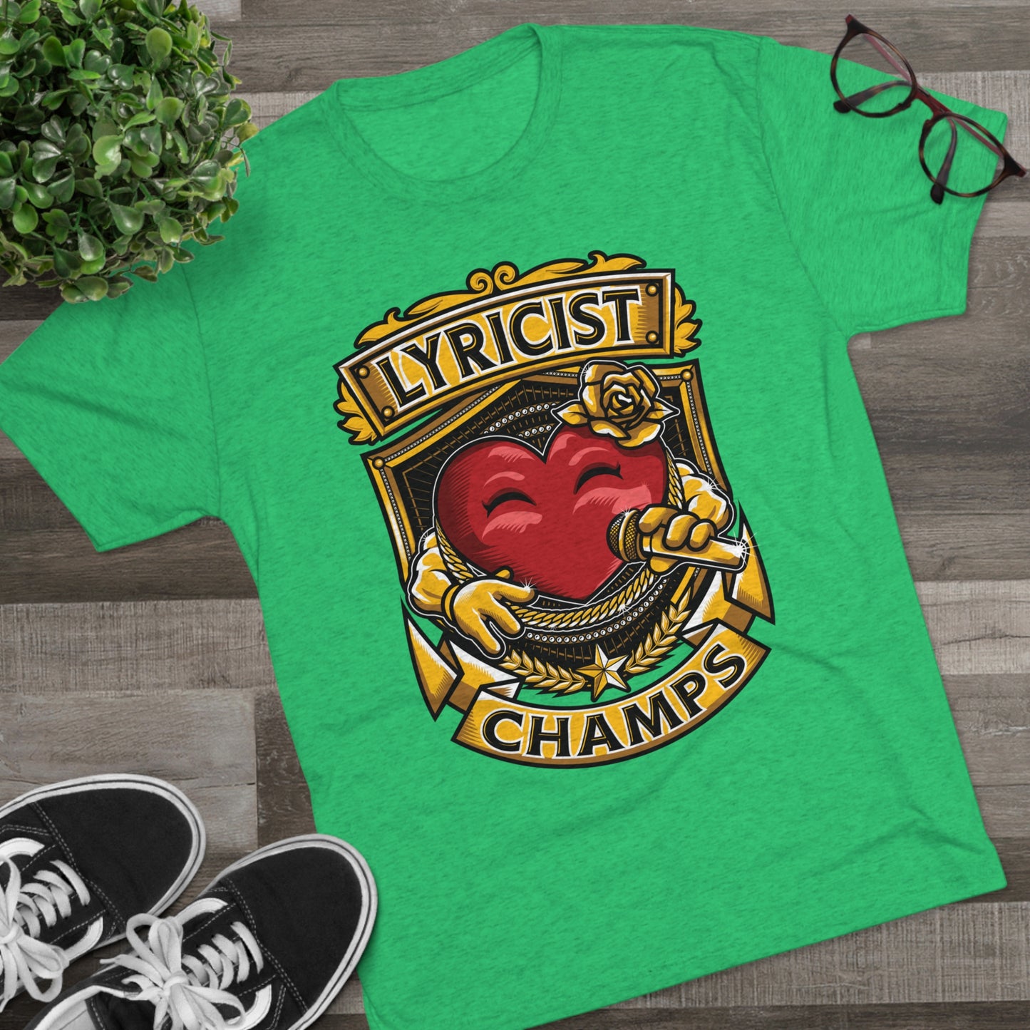 LYRICIST CHAMPS - PREMIUM SOFT - Unisex Tri-Blend Crew Tee (Next Level 6010)