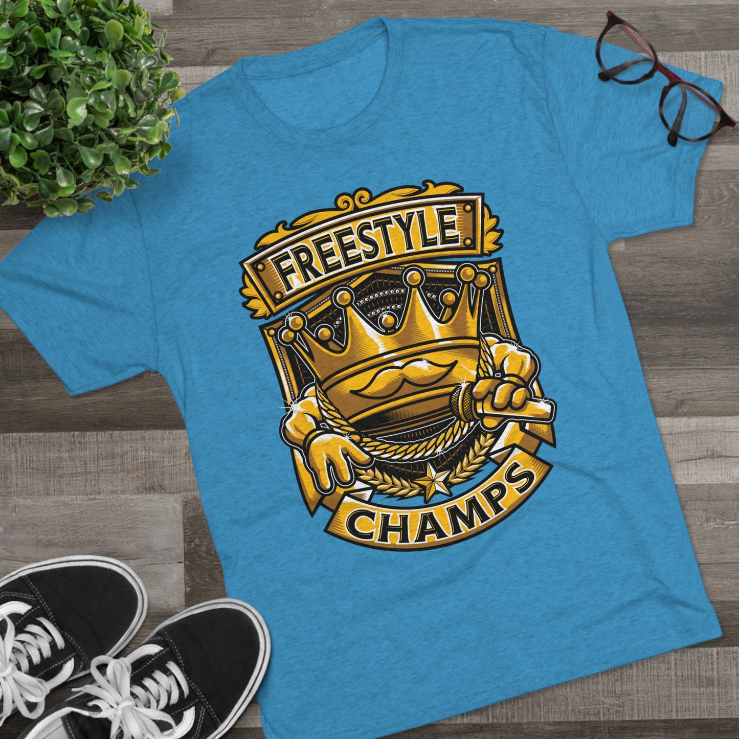 FREESTYLE CHAMPS - PREMIUM SOFT - Unisex Tri-Blend Crew Tee (Next Level 6010)