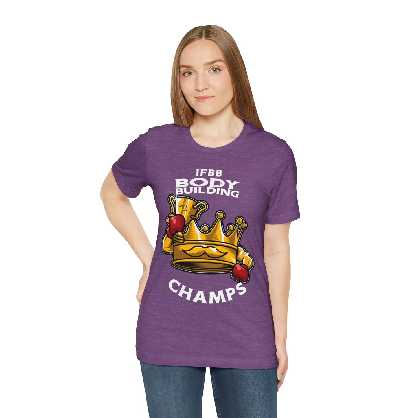 IFBB BODY BUILDING CHAMPS (v2) - Unisex Jersey Short Sleeve Tee (Bella+Canvas)
