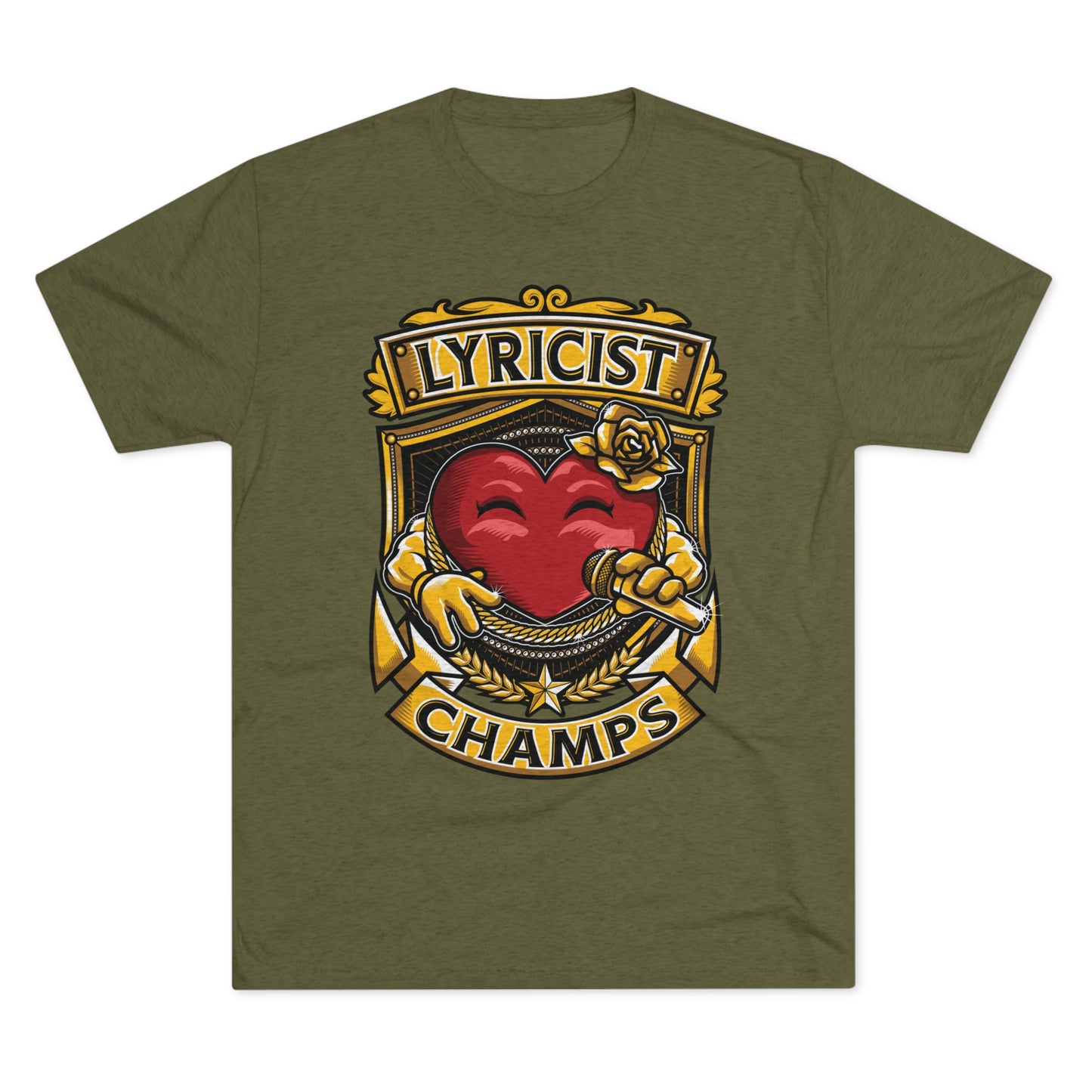 LYRICIST CHAMPS - PREMIUM SOFT - Unisex Tri-Blend Crew Tee (Next Level 6010)