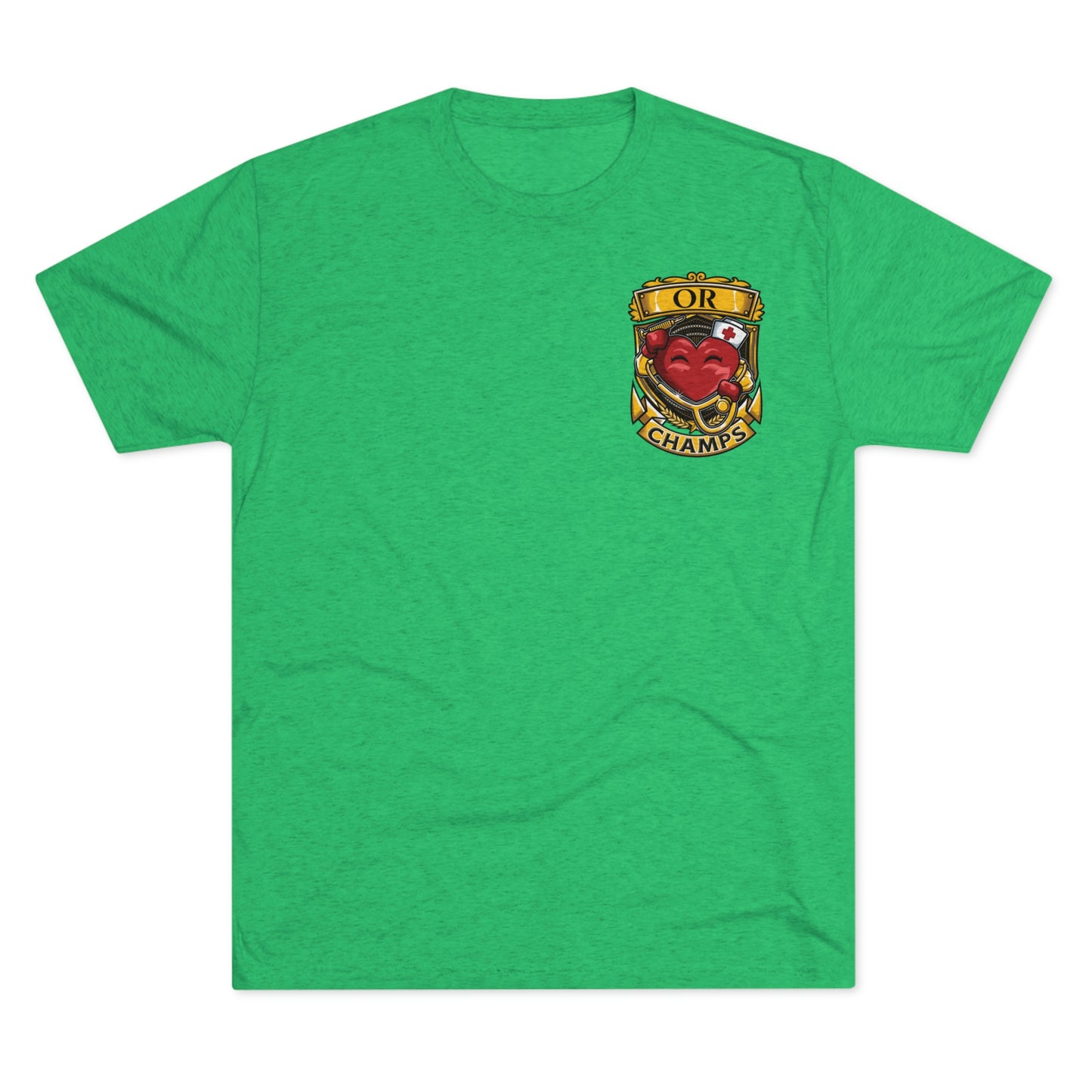 OR CHAMPS (Small Logo) - PREMIUM SOFT - Unisex Tri-Blend Crew Tee (Next Level 6010)