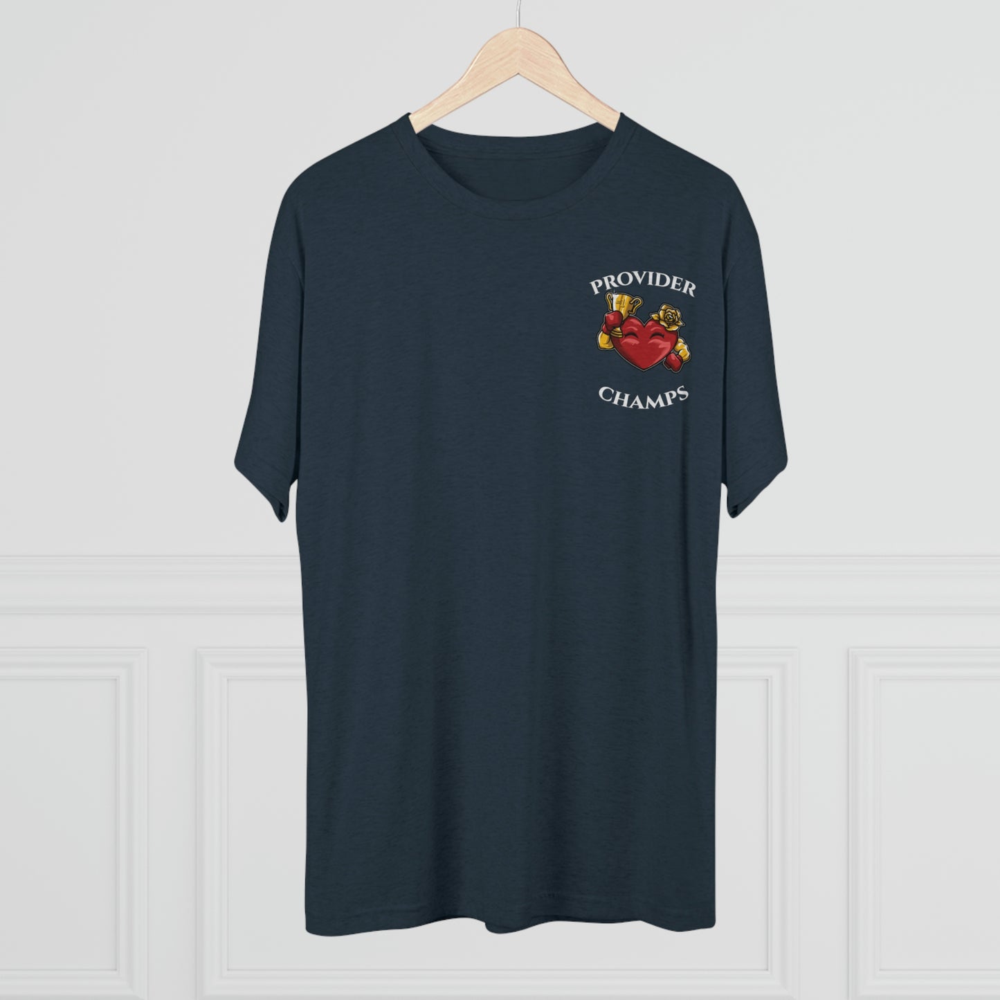PROVIDER CHAMPS (Alternate Small Logo) - PREMIUM SOFT - Unisex Tri-Blend Crew Tee (Next Level 6010)