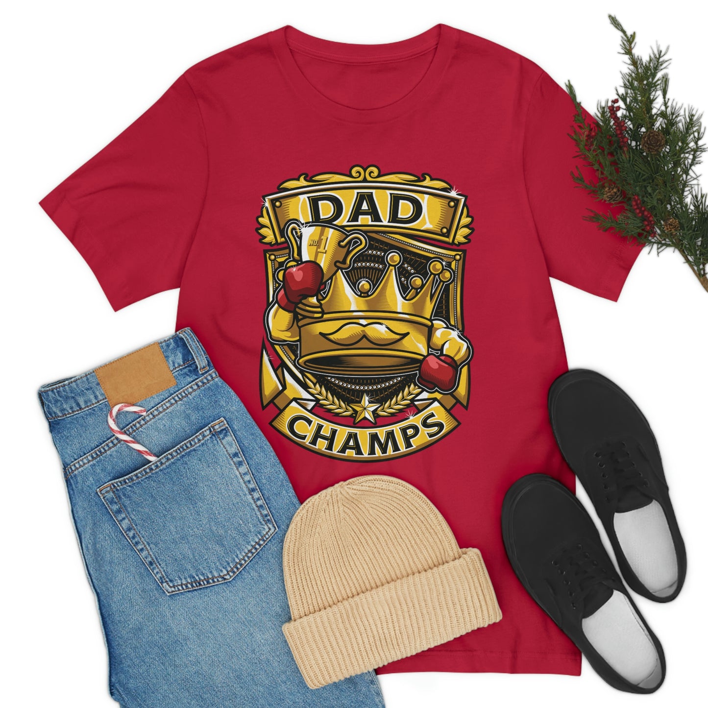 Dad Champs! - Unisex Jersey Short Sleeve Tee (Canvas-Bella)