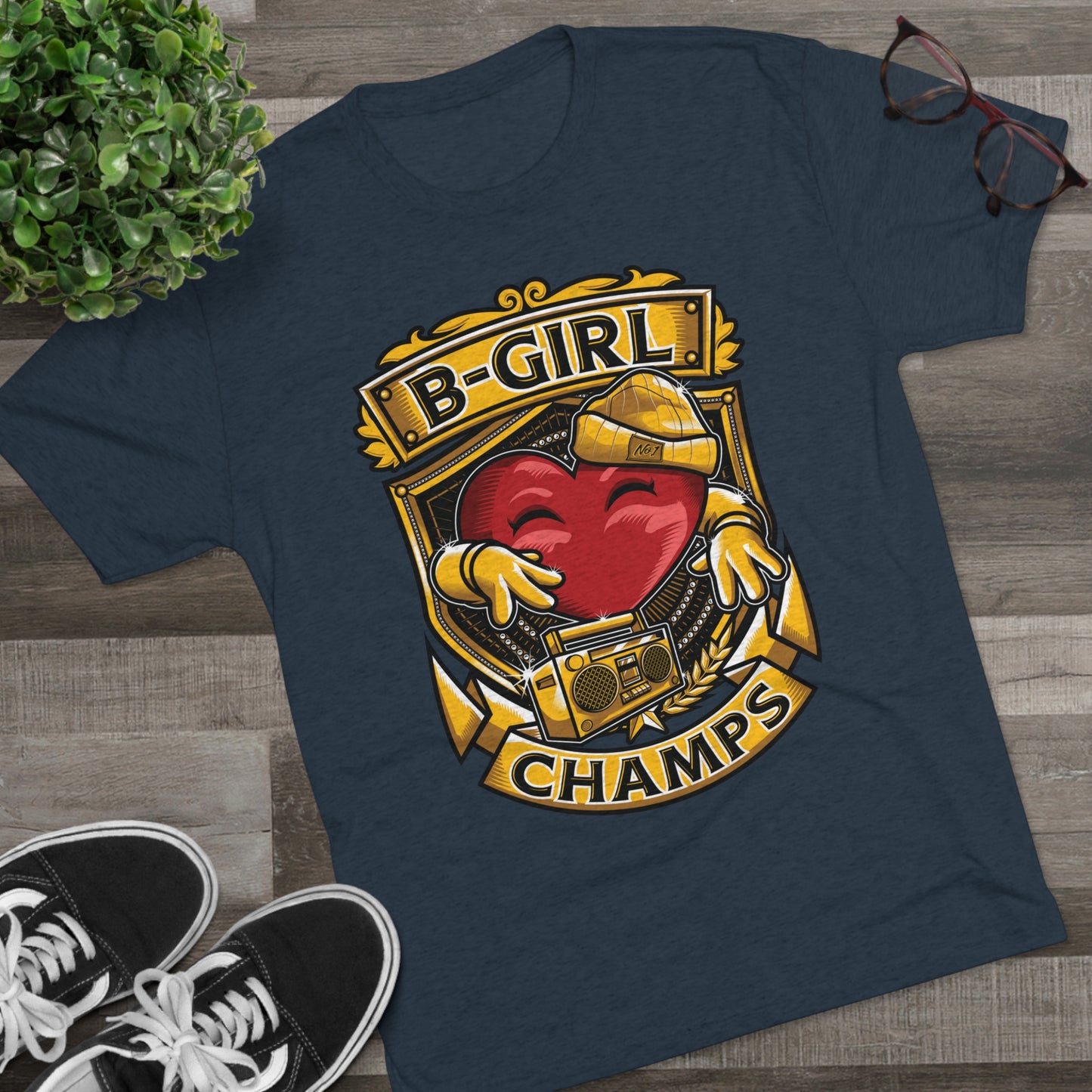 B-GIRL CHAMPS - PREMIUM SOFT - Unisex Tri-Blend Crew Tee (Next Level 6010)